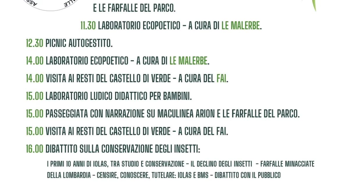 Immagine header 2 per Festival delle Farfalle 2025 - IV edizione